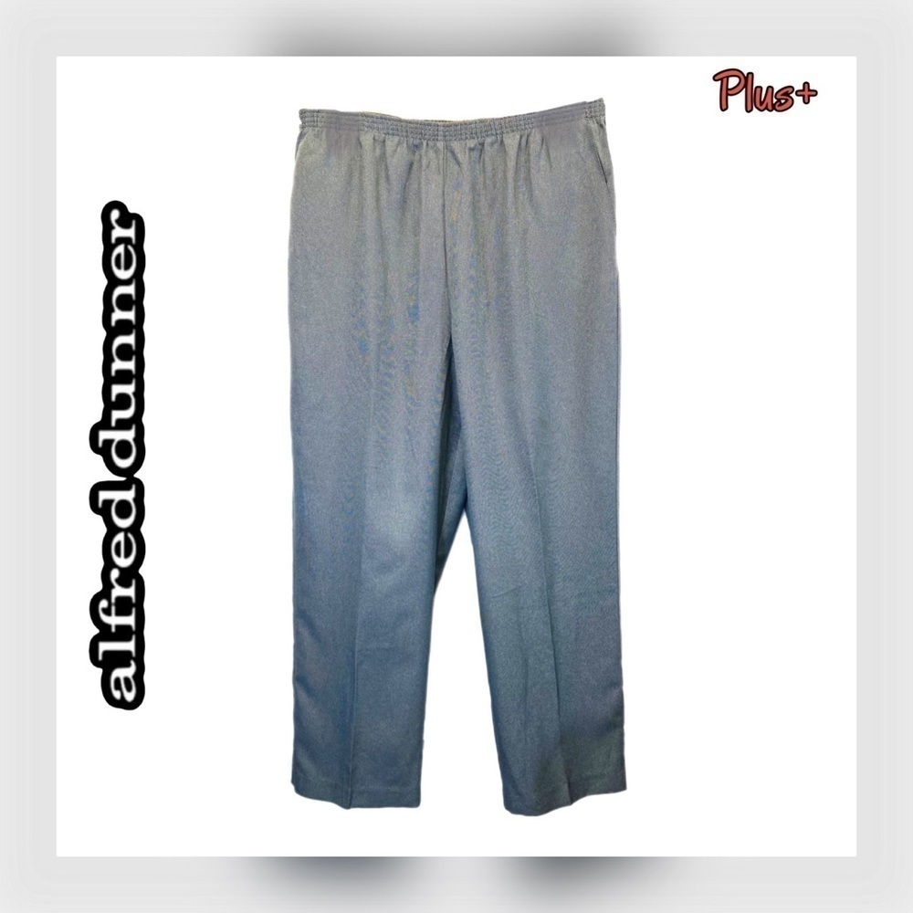➕🌻 ALFRED DUNNER || Plus-Size Pull-On Tweed Pants-